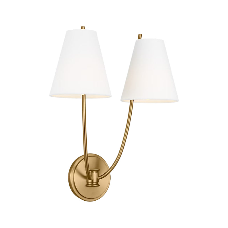 Visual Comfort CW1422 Marina 2-lt 18" Tall Wall Sconce - Burnished Brass