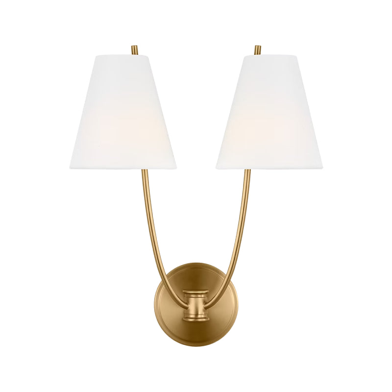 Visual Comfort CW1422 Marina 2-lt 18" Tall Wall Sconce - Burnished Brass