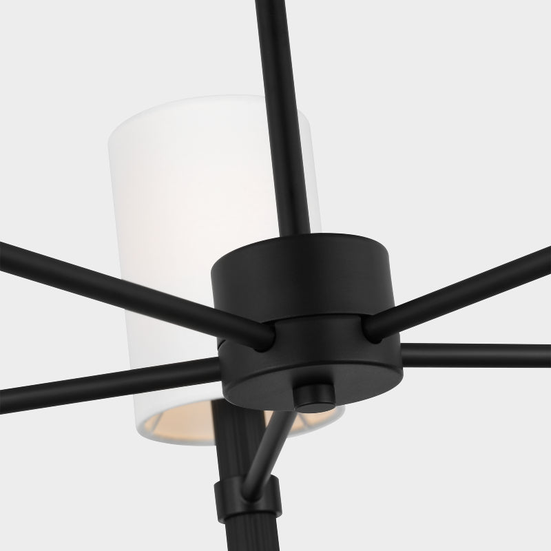 Visual Comfort DJC1135 Manor 5-lt 24" Chandelier - Midnight Black