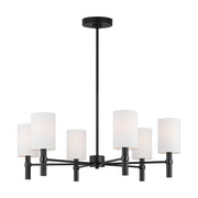 Visual Comfort DJC1146 Manor 6-lt 30" Chandelier - Midnight Black