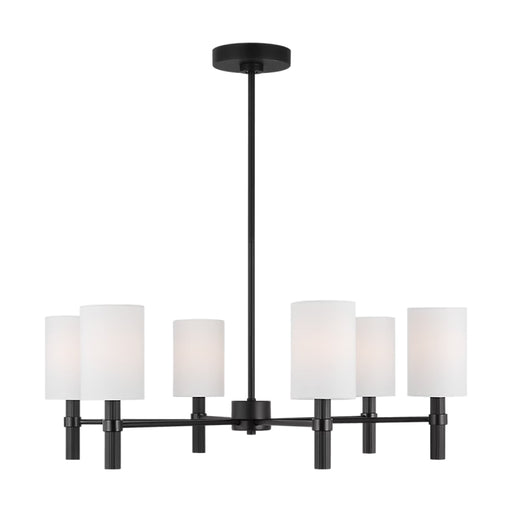 Visual Comfort DJC1146 Manor 6-lt 30" Chandelier - Midnight Black