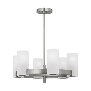 Visual Comfort DJC1156 Rhode 6-lt 24" Chandelier - Brushed Steel
