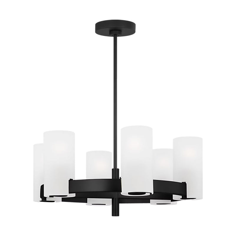 Visual Comfort DJC1156 Rhode 6-lt 24" Chandelier - Midnight Black