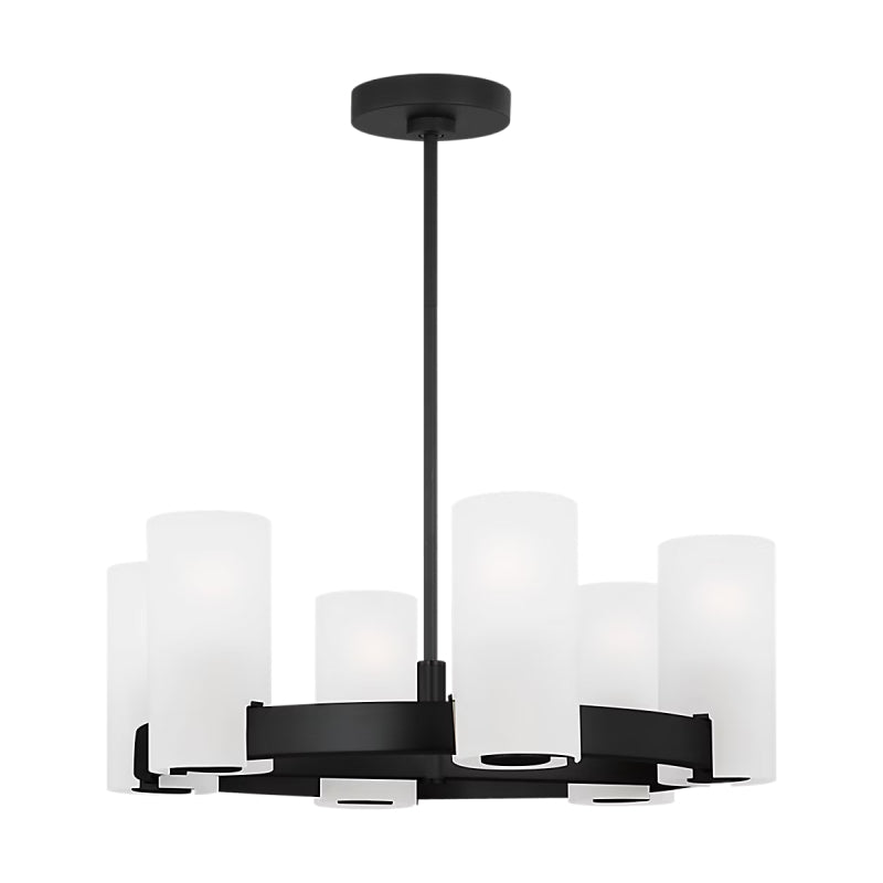 Visual Comfort DJC1156 Rhode 6-lt 24" Chandelier - Midnight Black