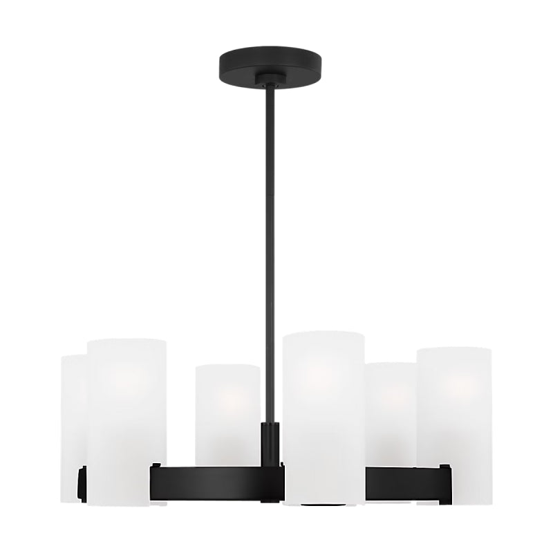 Visual Comfort DJC1156 Rhode 6-lt 24" Chandelier - Midnight Black