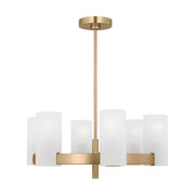 Visual Comfort DJC1156 Rhode 6-lt 24" Chandelier - Satin Brass