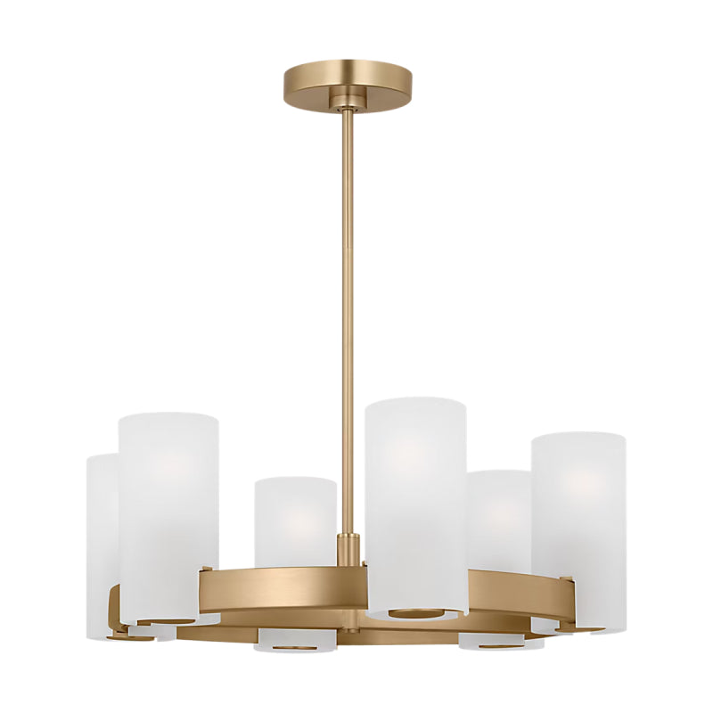 Visual Comfort DJC1156 Rhode 6-lt 24" Chandelier - Satin Brass