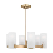 Visual Comfort DJC1156 Rhode 6-lt 24" Chandelier - Satin Brass