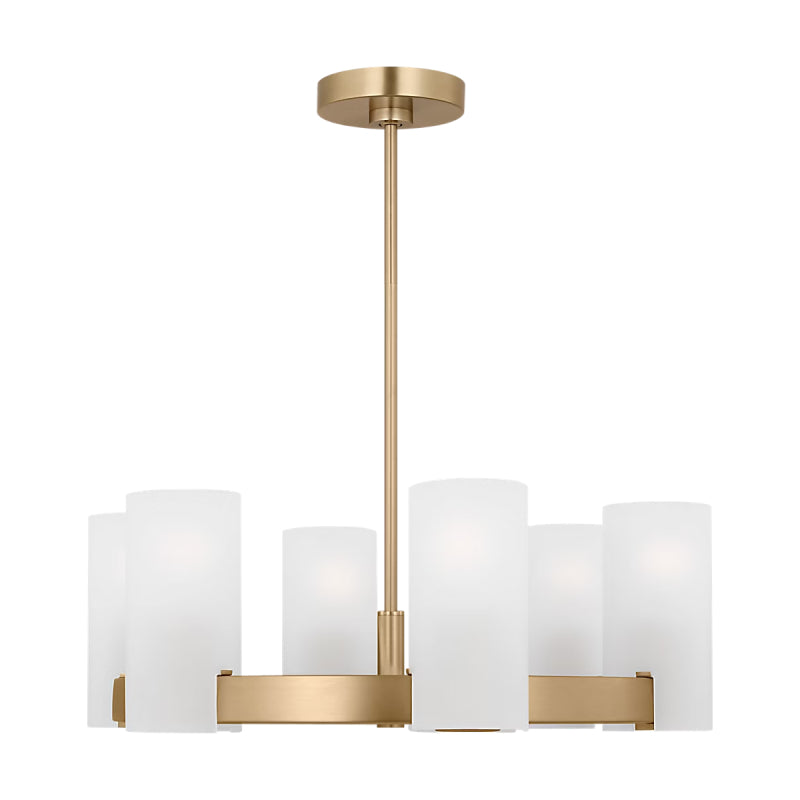 Visual Comfort DJC1156 Rhode 6-lt 24" Chandelier - Satin Brass
