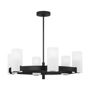 Visual Comfort DJC1166 Rhode 6-lt 30" Chandelier - Midnight Black