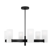 Visual Comfort DJC1166 Rhode 6-lt 30" Chandelier - Midnight Black