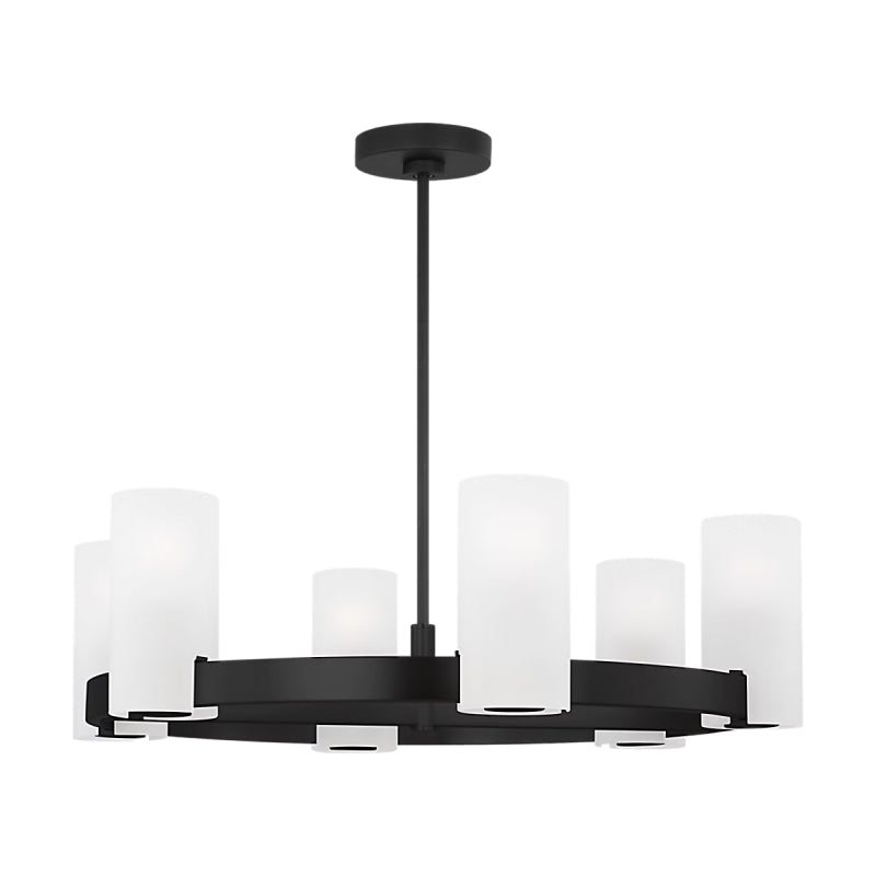 Visual Comfort DJC1166 Rhode 6-lt 30" Chandelier - Midnight Black