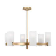 Visual Comfort DJC1166 Rhode 6-lt 30" Chandelier - Satin Brass