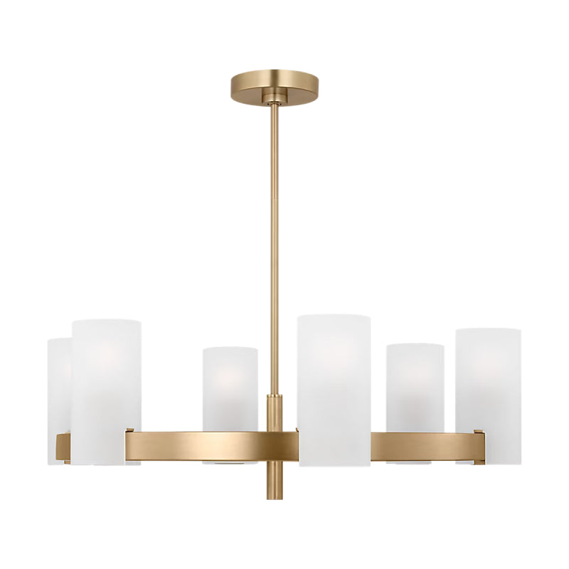 Visual Comfort DJC1166 Rhode 6-lt 30" Chandelier - Satin Brass