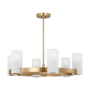 Visual Comfort DJC1166 Rhode 6-lt 30" Chandelier - Satin Brass