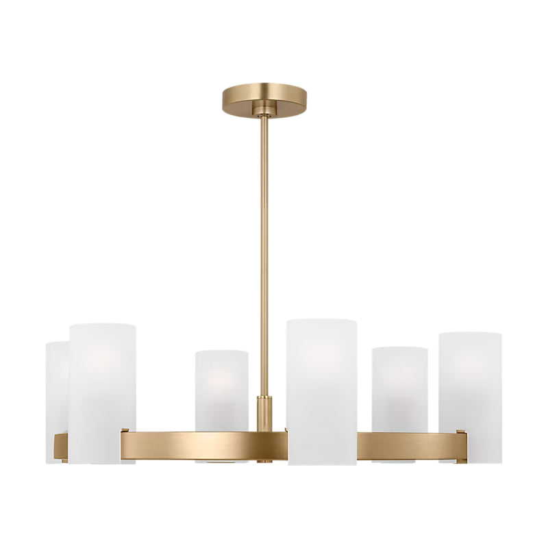 Visual Comfort DJC1166 Rhode 6-lt 30" Chandelier - Satin Brass