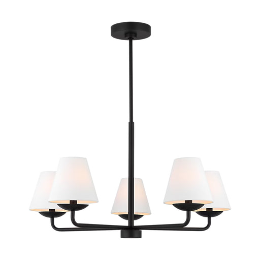 Visual Comfort DJC1175 Albion 5-lt 28" Chandelier - Midnight Black
