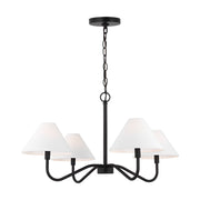 Visual Comfort DJC1194 Eldon 4-lt 30" Chandelier - Midnight Black