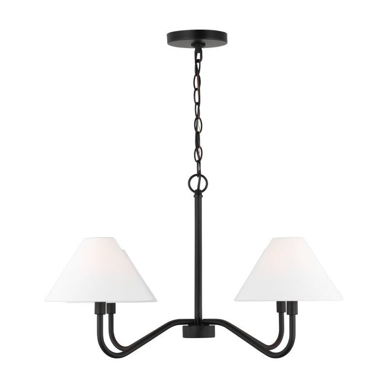 Visual Comfort DJC1194 Eldon 4-lt 30" Chandelier - Midnight Black