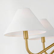 Visual Comfort DJC1194 Eldon 4-lt 30" Chandelier - Satin Brass