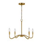 Visual Comfort DJC1194 Eldon 4-lt 30" Chandelier - Satin Brass