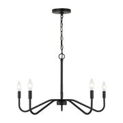 Visual Comfort DJC1205 Eldon 5-lt 34" Chandelier - Midnight Black