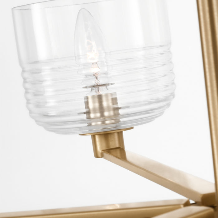 Visual Comfort DJC1216 Lochdale 6-lt 34" Large Chandelier - Satin Brass