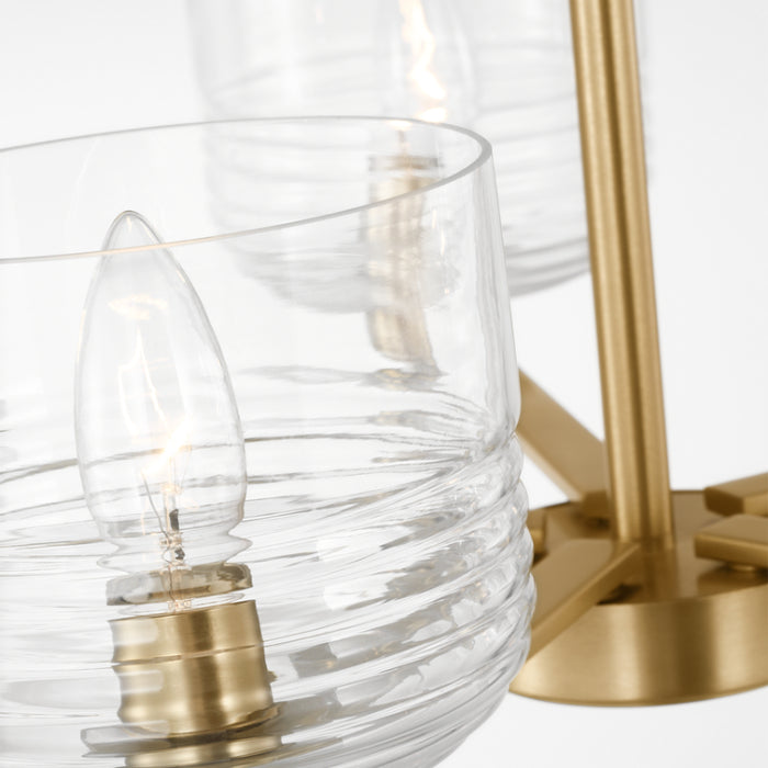 Visual Comfort DJC1225 Lochdale 5-lt 24" Medium Chandelier - Satin Brass