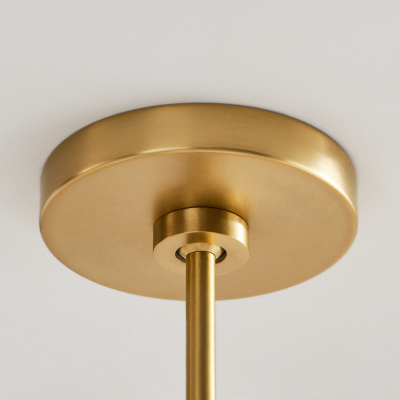 Visual Comfort DJC1246 Elsay 6-lt 36" Large Chandelier - Satin Brass