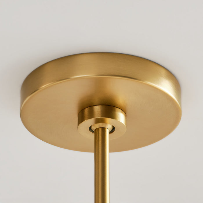 Visual Comfort DJC1246 Elsay 6-lt 36" Large Chandelier - Satin Brass