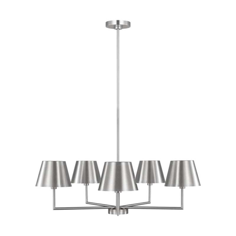 Visual Comfort DJC1265 Ender 5-lt 33" Chandelier - Brushed Nickel