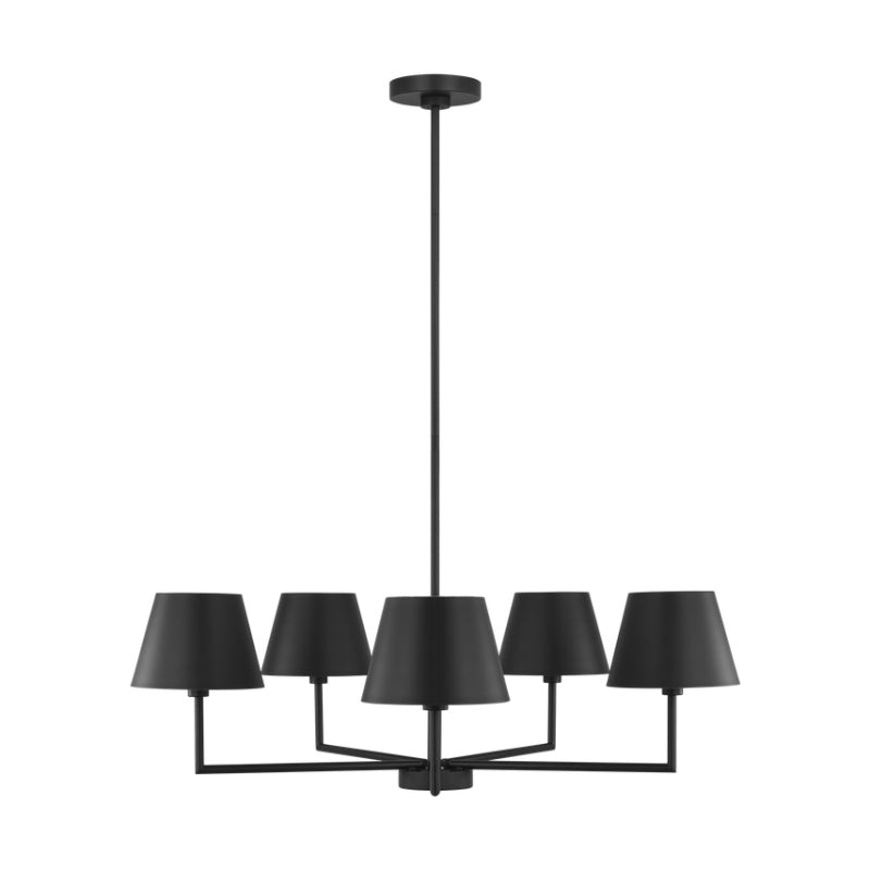 Visual Comfort DJC1265 Ender 5-lt 33" Chandelier - Midnight Black