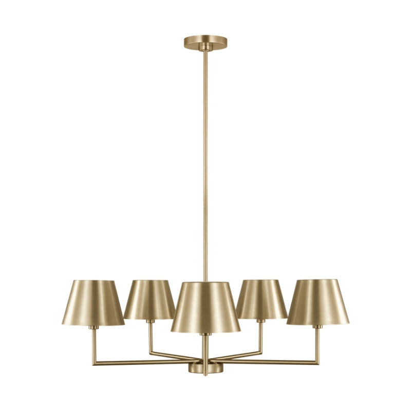 Visual Comfort DJC1265 Ender 5-lt 33" Chandelier - Satin Brass