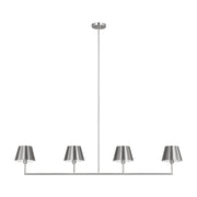 Visual Comfort DJC1274 Ender 4-lt 56" Large Linear Chandelier - Brushed Nickel