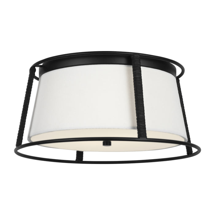 Visual Comfort DJF1002 Cortes 2-lt 14" Medium Flush Mount - Midnight Black