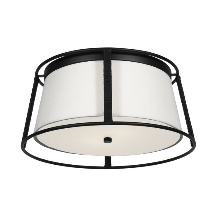 Visual Comfort DJF1002 Cortes 2-lt 14" Medium Flush Mount - Midnight Black