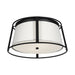 Visual Comfort DJF1002 Cortes 2-lt 14" Medium Flush Mount - Midnight Black