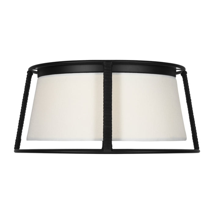 Visual Comfort DJF1002 Cortes 2-lt 14" Medium Flush Mount - Midnight Black