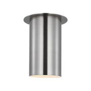 Visual Comfort DJF1021 Archer 1-lt 6" Small Flush Mount - Brushed Steel