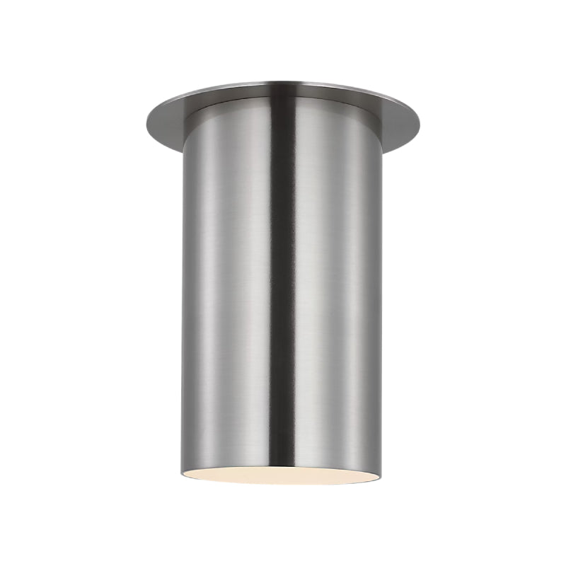Visual Comfort DJF1021 Archer 1-lt 6" Small Flush Mount - Brushed Steel
