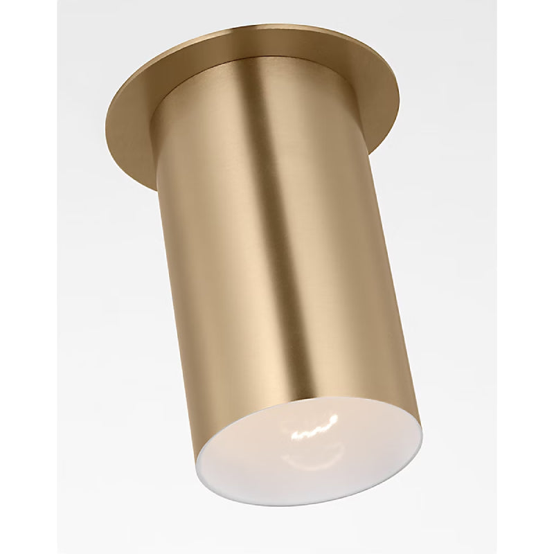 Visual Comfort DJF1021 Archer 1-lt 6" Small Flush Mount - Satin Brass