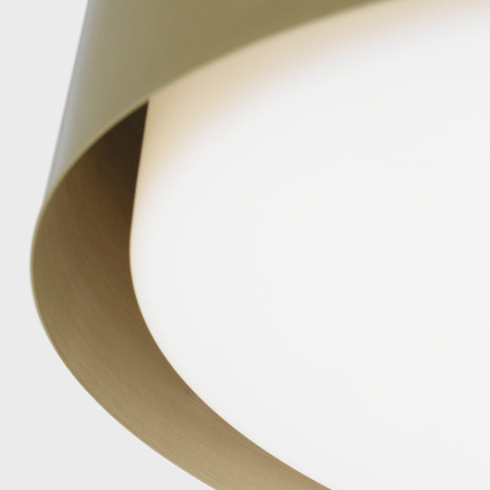 Visual Comfort DJF1042 Dartmore 2-lt 15" Medium Flush Mount - Satin Brass