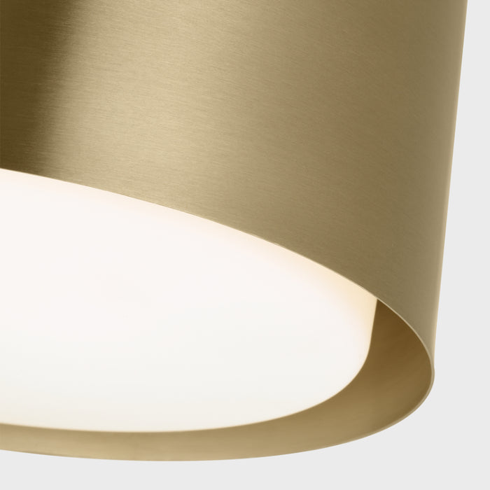 Visual Comfort DJF1051 Dartmore 1-lt 10" Small Flush Mount - Satin Brass