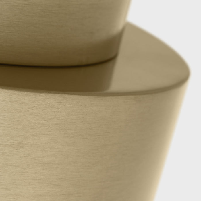 Visual Comfort DJF1051 Dartmore 1-lt 10" Small Flush Mount - Satin Brass