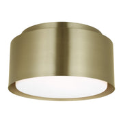 Visual Comfort DJF1051 Dartmore 1-lt 10" Small Flush Mount - Satin Brass