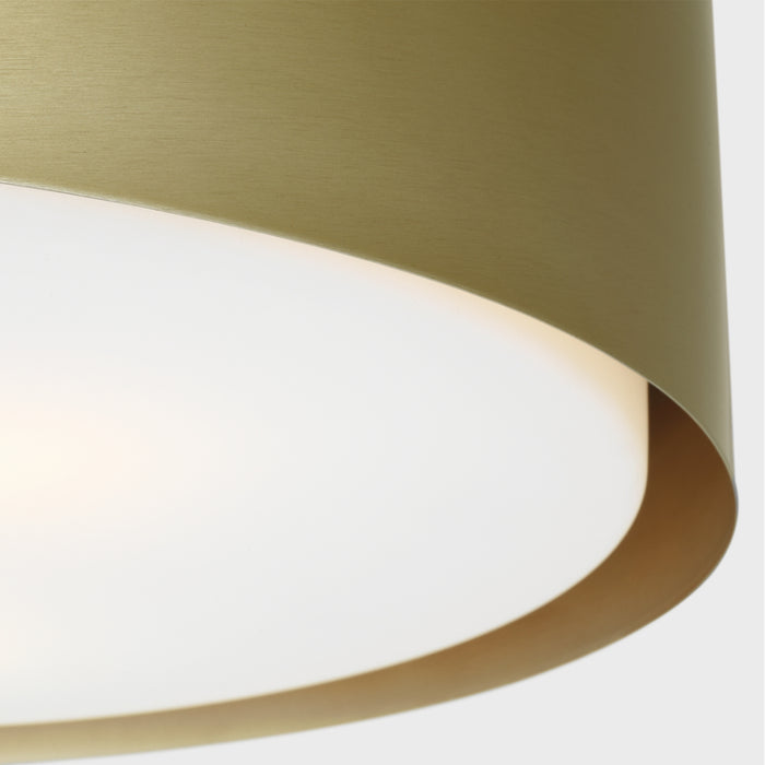 Visual Comfort DJF1063 Dartmore 3-lt 18" Large Flush Mount - Satin Brass