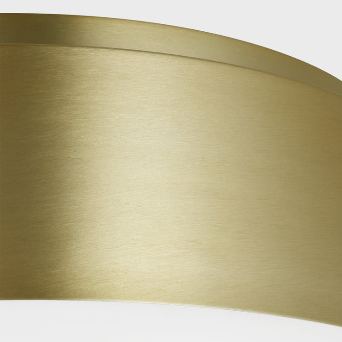 Visual Comfort DJF1063 Dartmore 3-lt 18" Large Flush Mount - Satin Brass