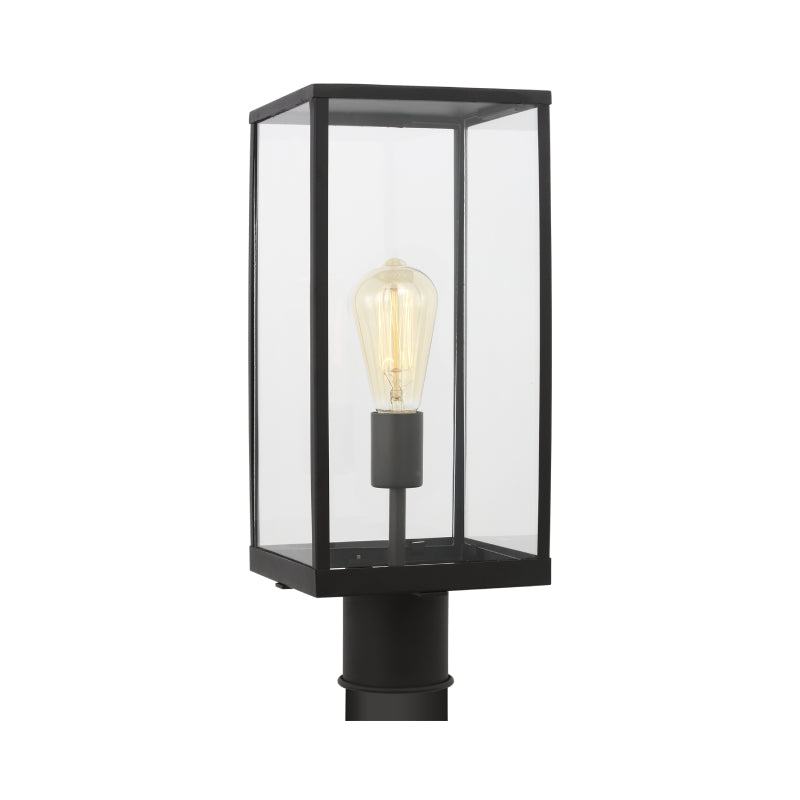 Visual Comfort DJO1041 Howell 1-lt 17" Tall Outdoor Medium Post Lantern - Texture Black