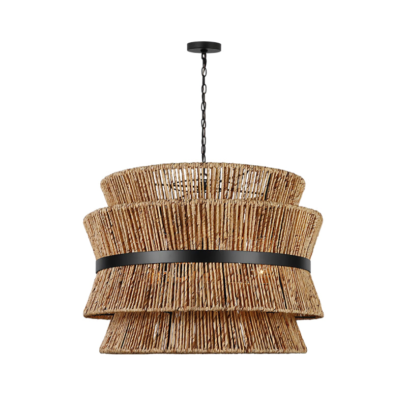 Visual Comfort DJP1074E Thurlo 4-lt 32" LED Large Hanging Pendant - Midnight Black