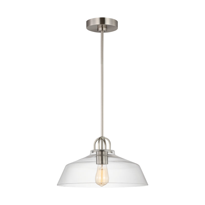 Visual Comfort DJP1121 Payton 1-lt 15" Small Pendant - Brushed Steel